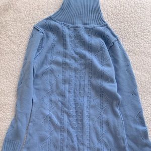 Light blue sweater dress